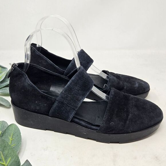 EILEEN FISHER Suede Platform Mary Jane Shoes Size 9 - Picture 2 of 8